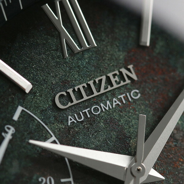 シチズン CITIZEN 腕時計 メンズ NB3020-16W コレクション メカニカル 銀箔漆文字板 CITIZEN COLLECTION 自動巻き（9184/手巻き付） グリーングラデーションxブラック アナログ表示