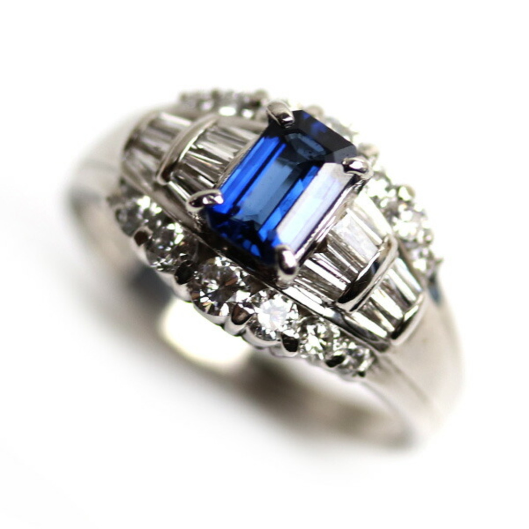 メール便無料】 Pt900プラチナ リング・指輪 サファイア0.71ct