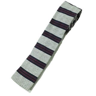 エンジニアードガーメンツ(Engineered Garments)のEngineered Garments エンジニアードガーメンツ アメリカ製 Neck Tie - Border コットンボーダーネクタイ NAVY【中古】【Engineered Garments】(ネクタイ)