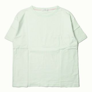 ラブラット(LABRAT)のLABRAT ラブラット 日本製 ワイドポケットショートスリーブTシャツ S ライトグリーン 半袖 ビッグシルエット クルーネック トップス【中古】【LABRAT】(Tシャツ/カットソー(半袖/袖なし))