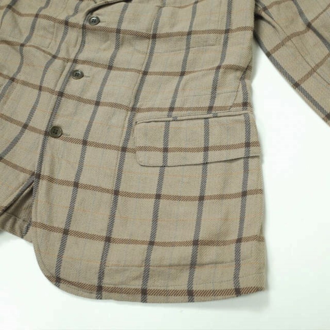 ANATOMICA アナトミカ フランス製 CAVALIER - COTTON PLAID キャバリエ コットンチェック3Bジャケット 50 BEIGE テーラード アウター【ANATOMICA】 3