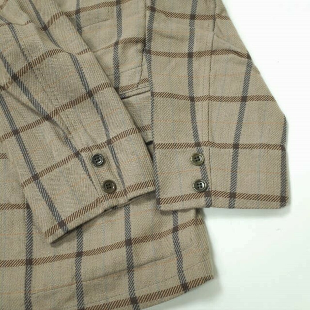 ANATOMICA アナトミカ フランス製 CAVALIER - COTTON PLAID キャバリエ コットンチェック3Bジャケット 50 BEIGE テーラード アウター【ANATOMICA】 4