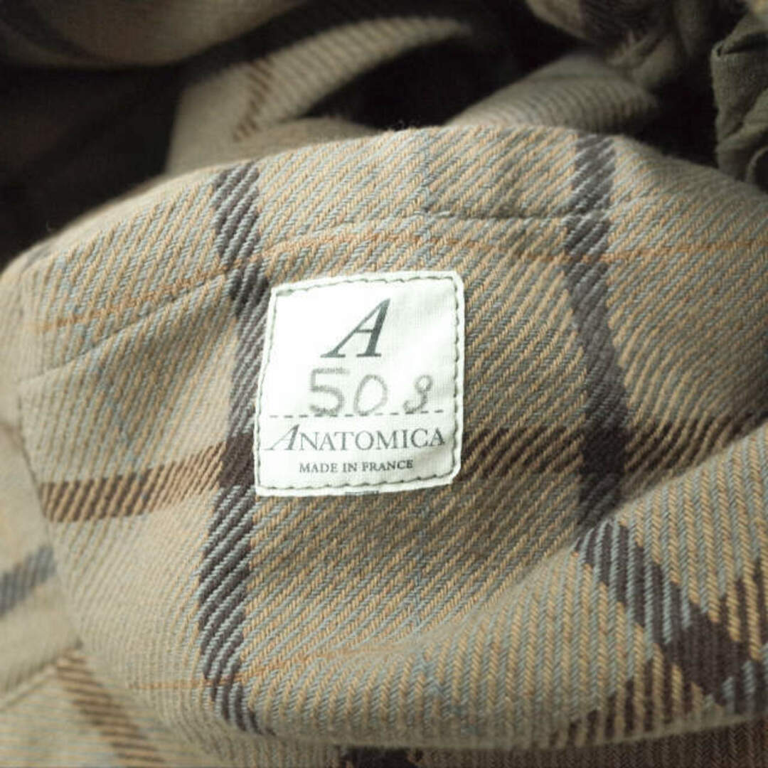 ANATOMICA アナトミカ フランス製 CAVALIER - COTTON PLAID キャバリエ コットンチェック3Bジャケット 50 BEIGE テーラード アウター【ANATOMICA】 5