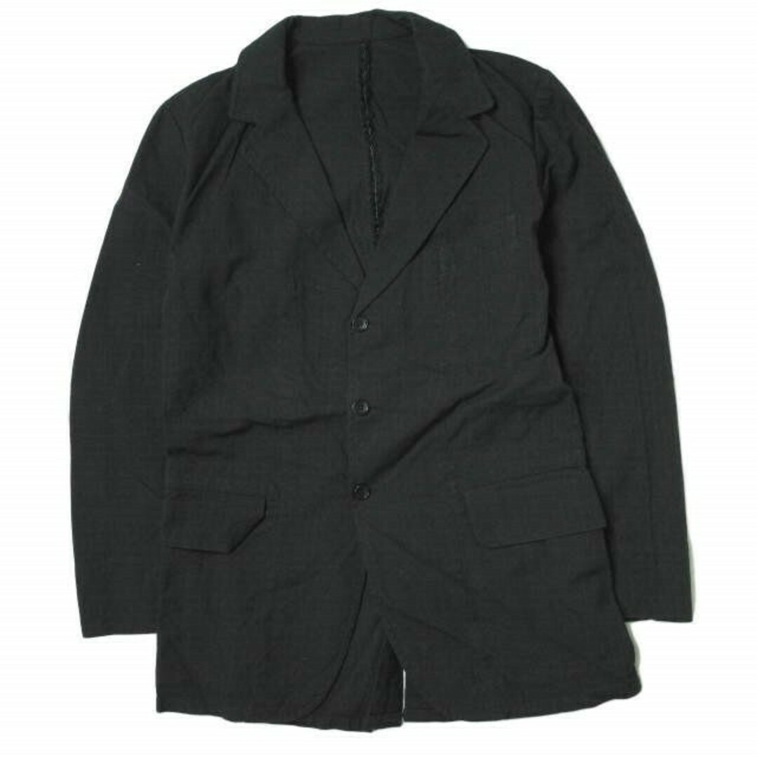 ANATOMICA アナトミカ フランス製 CAVALIER - COTTON STRIPE キャバリエ コットンストライプ3Bジャケット 48 BLACK テーラード アウター【ANATOMICA】