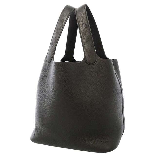 初売り】 トリヨンクレマンス ブラック/シルバー金具 ピコタンロックMM