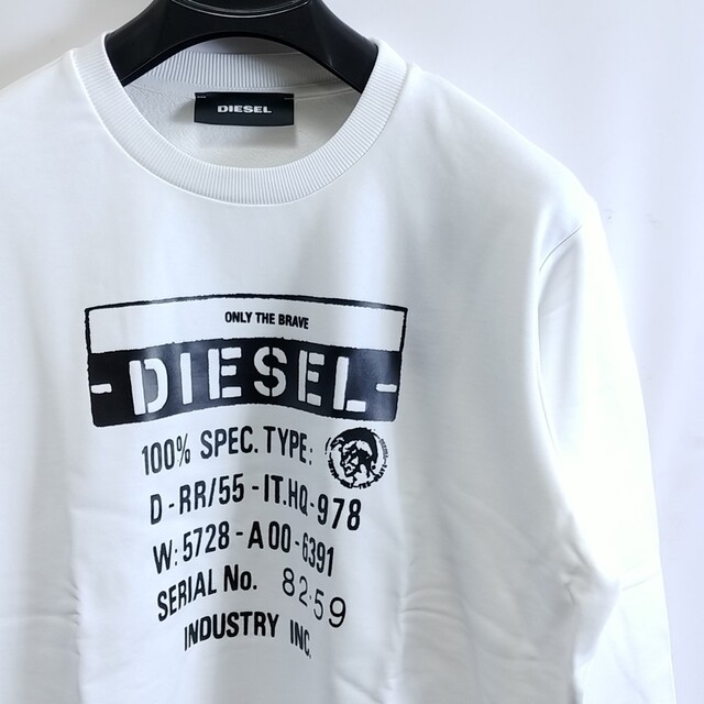 M/新品 DIESEL ディーゼル トレーナー スウェット SGIRKS3 黒