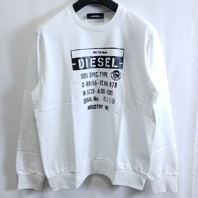 AyaのDiesel一覧新品 XXL トレーナー スウェット DIESEL ロゴ SGIRKS3 白