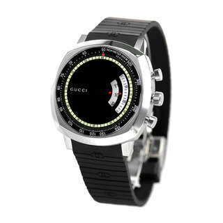 グッチ(Gucci)の【新品】グッチ GUCCI 腕時計 メンズ YA157301 グリップ 40mm GRIP 40mm クオーツ（Ronda） ブラックxブラック アナログ表示(腕時計(アナログ))