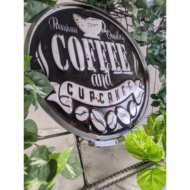 カフェ 看板CAFE COFFEE 喫茶店 壁掛け看板 2way自立式看板