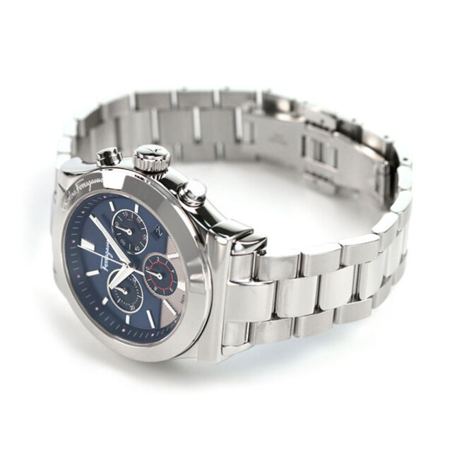 サルヴァトーレ・フェラガモ Salvatore Ferragamo 腕時計 メンズ SFFM01320 1898 42mm 1898 42mm クオーツ（Ronda 5040D） ブルーxシルバー アナログ表示