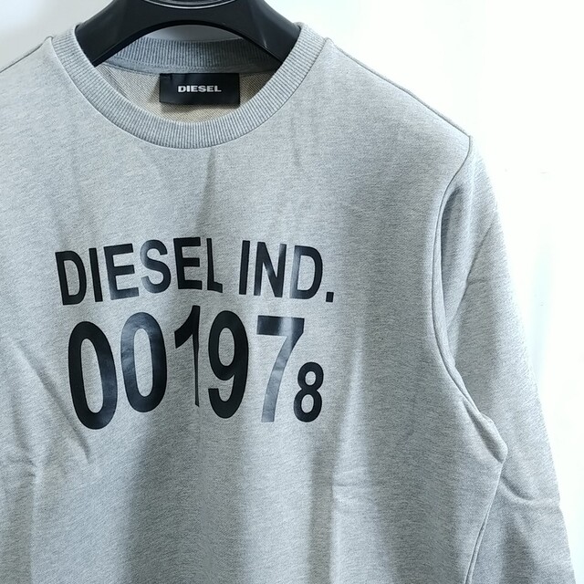 新品 XL DIESEL ディーゼル トレーナー 1978 プルオーバー 灰-eastgate.mk