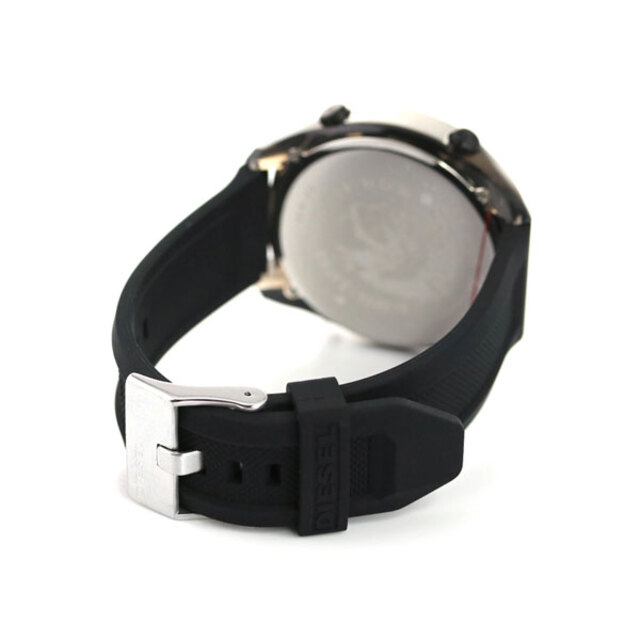 DIESEL(ディーゼル)の【新品】ディーゼル DIESEL 腕時計 メンズ DZ1893 クラッシャー 47.5mm CRUSHER 47.5mm クオーツ ブラック（偏光ガラス）xブラック デジタル表示 メンズの時計(腕時計(アナログ))の商品写真
