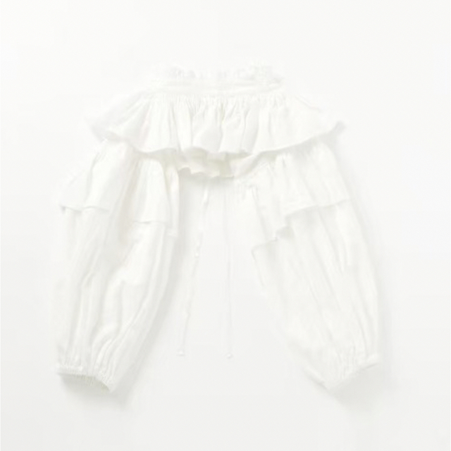 EDIT.FOR LULU(エディットフォールル)のpapier パピエ Holder blouse つけ襟　白　ホワイト レディースのトップス(シャツ/ブラウス(長袖/七分))の商品写真
