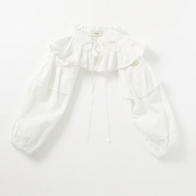 EDIT.FOR LULU(エディットフォールル)のpapier パピエ Holder blouse つけ襟　白　ホワイト レディースのトップス(シャツ/ブラウス(長袖/七分))の商品写真