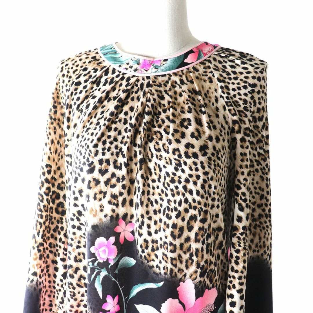 LEONARD - 極美品☆LEONARD レオナール レオパード×花柄デザイン