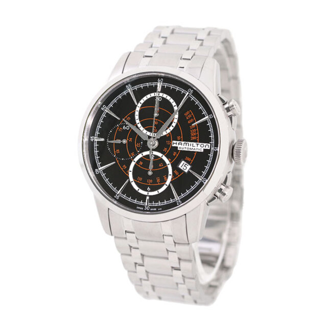 Hamilton - ハミルトン 腕時計 メンズ H40656131 HAMILTON 自動巻き（H-21） ブラックxシルバー アナログ表示