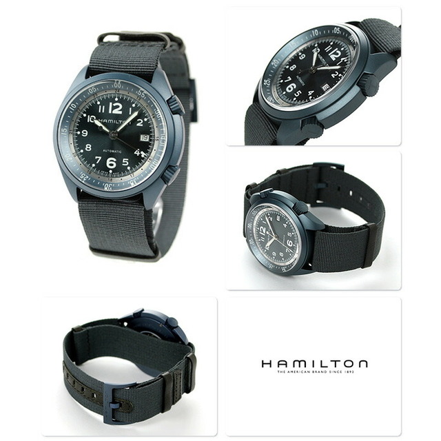 Hamilton - ハミルトン 腕時計 メンズ H80495845 HAMILTON 自動巻き（H-10) ダークブルーxダークブルー