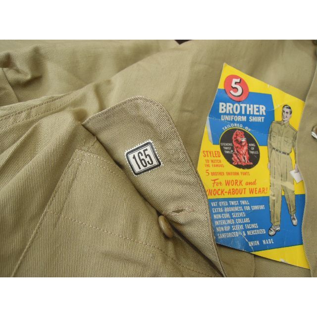 aa 40'sVINTAGEデッドストックFIVE BROTHER ファイブブラ