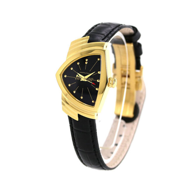 【新品】ハミルトン HAMILTON 腕時計 レディース H24101731 ベンチュラ 24mm VENTURA 24mm クオーツ ブラックxブラック アナログ表示