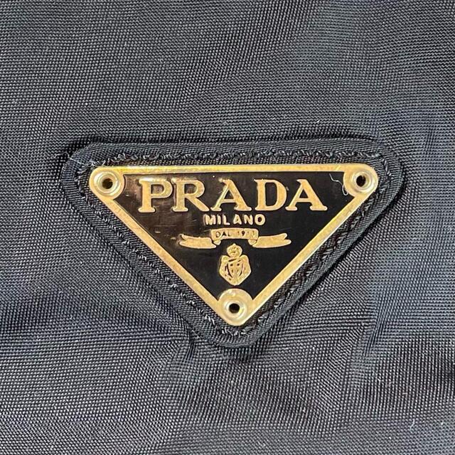 PRADA プラダ テスート ナイロン TESSUTO CATENA チェーンショルダー バッグ ブラック 三角プレート 保存袋
