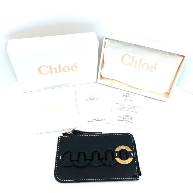 新品未使用☆ Chloe クロエ カードケース ブラック パスケース いい