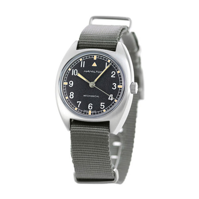 ハミルトン HAMILTON 腕時計 メンズ H76419931 カーキ アビエーション パイロット パイオニア メカニカル 36mm KHAKI AVIATION PILOT PIONEER MECHANICAL 36mm 手巻き（H-50） ブラックxグレー アナログ表示