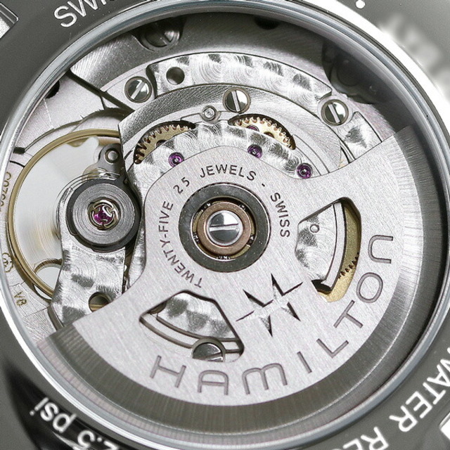 Hamilton(ハミルトン)の【新品】ハミルトン HAMILTON 腕時計 メンズ H32705842 ジャズマスター オープンハート オート 42mm JAZZMASTER OPEN HEART AUTO 42mm 自動巻き（H-10/手巻き付） ブルーグレーxベージュ アナログ表示 メンズの時計(腕時計(アナログ))の商品写真