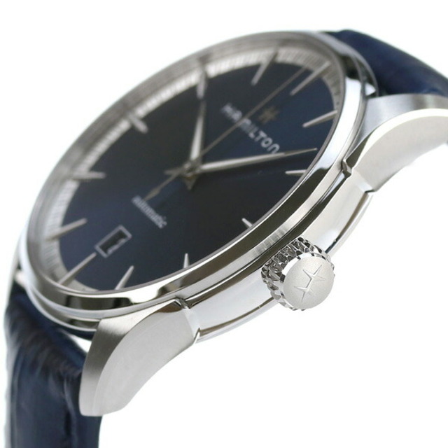 ハミルトン HAMILTON 腕時計 メンズ H32475640 ジャズマスター オート 40mm JAZZMASTER AUTO 40mm 自動巻き（H-10/手巻き付） ブルーxブルー アナログ表示