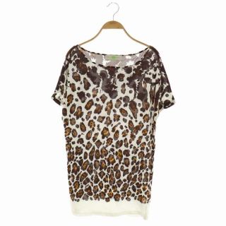 ステラマッカートニー(Stella McCartney)のステラマッカートニー アニマル柄Tシャツ カットソー 半袖 ボートネック 総柄(Tシャツ(半袖/袖なし))