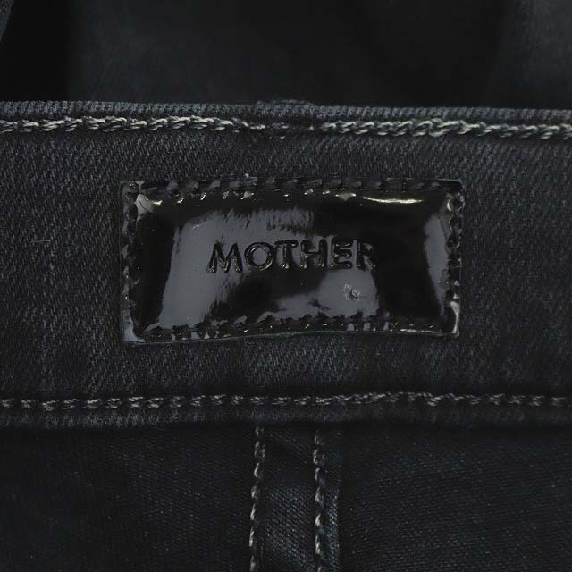 mother(マザー)のマザー FADED BLACK INSIDER CROP ブラック デニムパンツ レディースのパンツ(デニム/ジーンズ)の商品写真