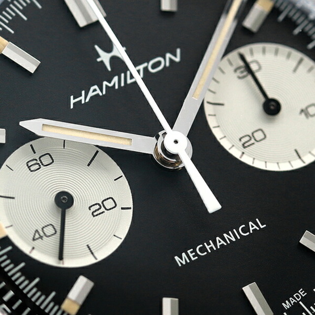 Hamilton(ハミルトン)の【新品】ハミルトン HAMILTON 腕時計 メンズ H38429130 イントラマティック クロノグラフ H 40mm INTRA-MATIC CHRONOGRAPH H 40mm 手巻き（H-51） ブラックxシルバー アナログ表示 メンズの時計(腕時計(アナログ))の商品写真