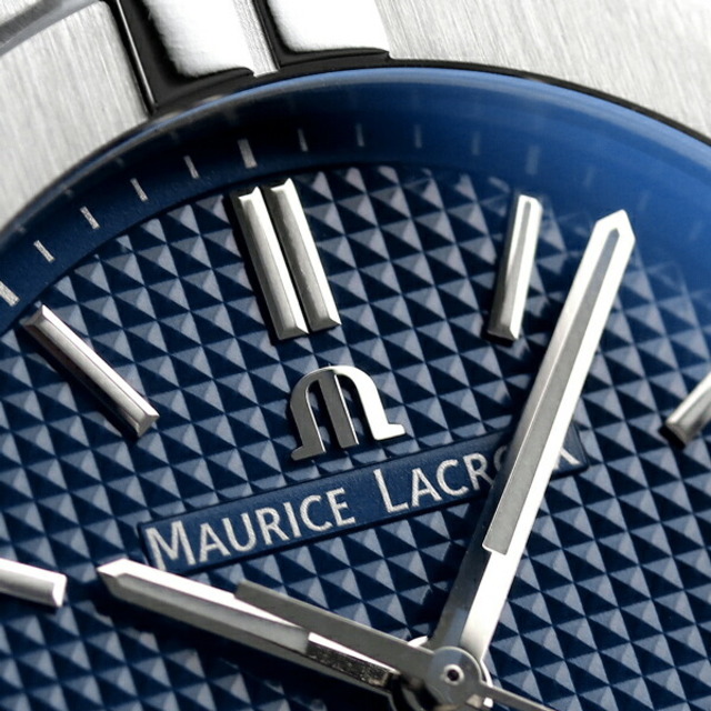 モーリス ラクロア MAURICE LACROIX 腕時計 メンズ AI6007-SS001-430-1 アイコン オートマティック 39mm AIKON Automatic 39mm 自動巻き（ML115） ネイビーxネイビー アナログ表示