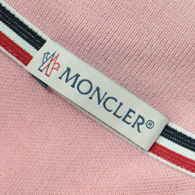 MONCLER モンクレール ポロシャツ トップス カットソー ピンク L 半袖