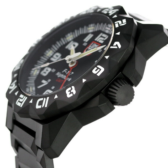 ルミノックス LUMINOX 腕時計 メンズ 6422 F-117 ナイトホーク 6420 シリーズ F-117 NIGHTHAWK 6420 SERIES クオーツ（Ronda） ブラックxブラック アナログ表示