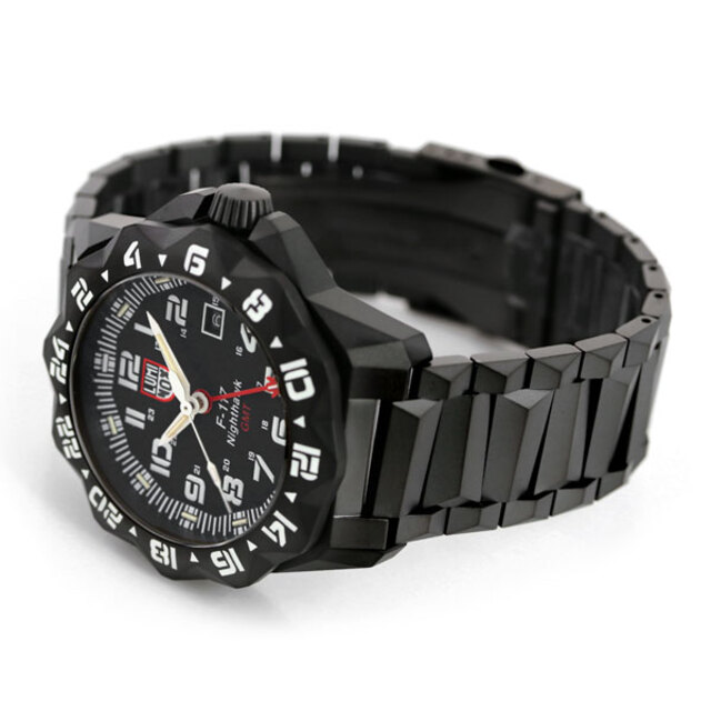 ルミノックス LUMINOX 腕時計 メンズ 6422 F-117 ナイトホーク 6420 シリーズ F-117 NIGHTHAWK 6420 SERIES クオーツ（Ronda） ブラックxブラック アナログ表示
