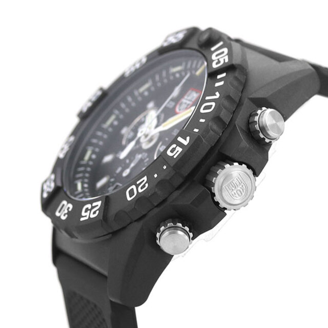Luminox(ルミノックス)の【新品】ルミノックス LUMINOX 腕時計 メンズ 3581 ネイビーシールズ クロノグラフ 3580 シリーズ 45mm NAVY SEAL CHRONOGRAPH 3580 SERIES 45mm クオーツ（Ronda 5030.D） ブラックxブラック アナログ表示 メンズの時計(腕時計(アナログ))の商品写真