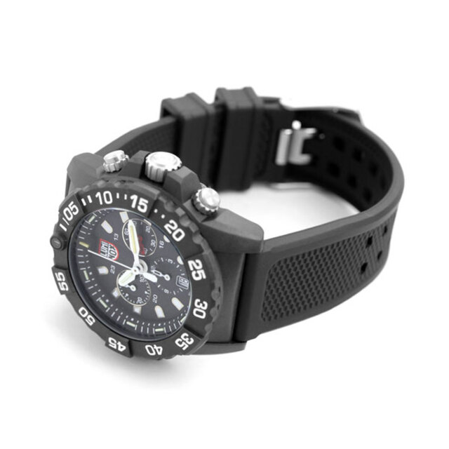 ルミノックス LUMINOX 腕時計 メンズ 3581 ネイビーシールズ クロノグラフ 3580 シリーズ 45mm NAVY SEAL CHRONOGRAPH 3580 SERIES 45mm クオーツ（Ronda 5030.D） ブラックxブラック アナログ表示