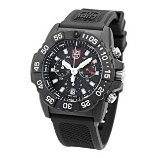 ルミノックス(Luminox)の【新品】ルミノックス LUMINOX 腕時計 メンズ 3581 ネイビーシールズ クロノグラフ 3580 シリーズ 45mm NAVY SEAL CHRONOGRAPH 3580 SERIES 45mm クオーツ（Ronda 5030.D） ブラックxブラック アナログ表示(腕時計(アナログ))