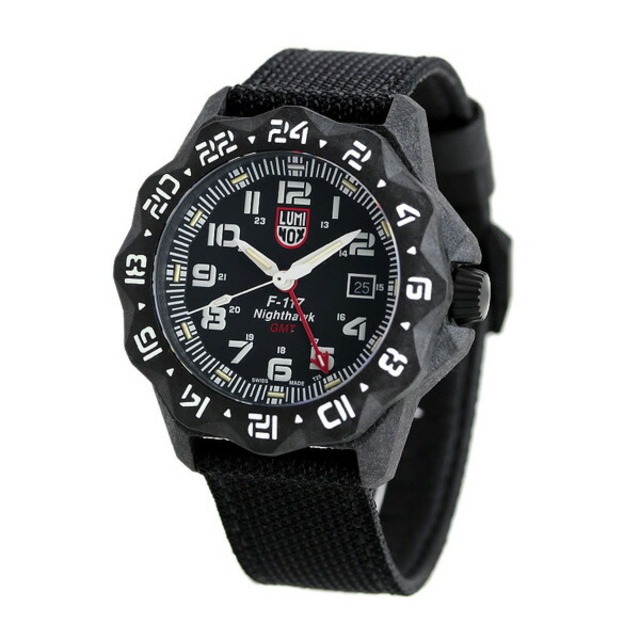 ルミノックス LUMINOX 腕時計 メンズ 6441 F-117 ナイトホーク 6440 シリーズ 44mm F-117 NIGHTHAWK 6440 SERIES 44mm クオーツ（Ronda 515.24H） ブラックxブラック アナログ表示