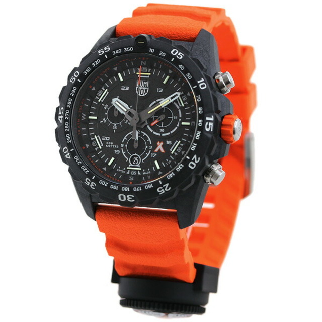 ルミノックス LUMINOX 腕時計 メンズ 3749 ベア グリルス サバイバル 3740 マスター シリーズ 49mm BEAR GRYLLS SURVIVAL 3740 MASTER SERIES 49mm クオーツ ブラックxオレンジ アナログ表示