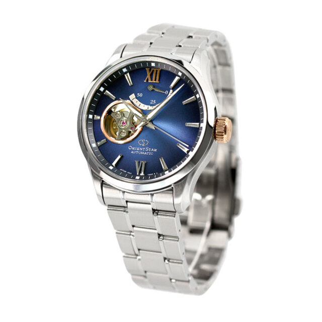 ORIENT - オリエント 腕時計 メンズ RK-AT0012L 自動巻き（F6R42/手巻き付） ネイビーxシルバー