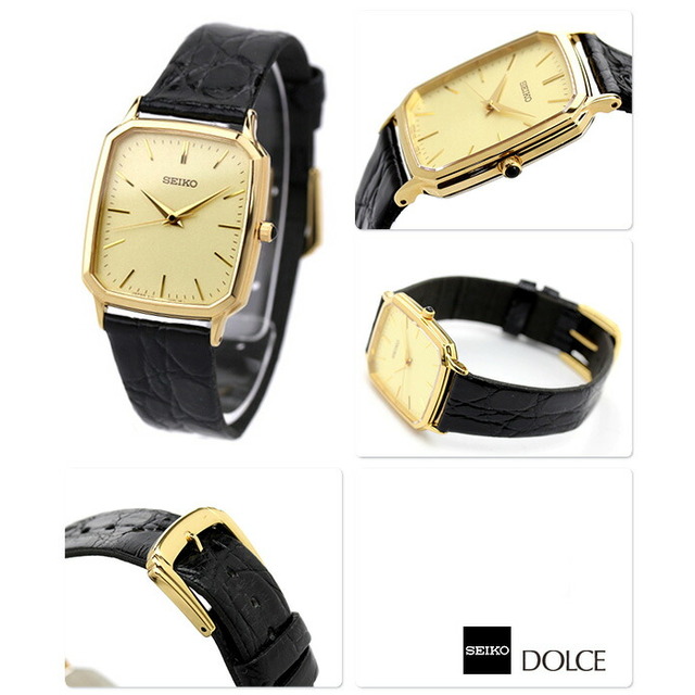 セイコー SEIKO 腕時計 メンズ SACM154 ドルチェ＆エクセリーヌ DOLCE＆EXCELINE クオーツ ゴールドxブラック アナログ表示