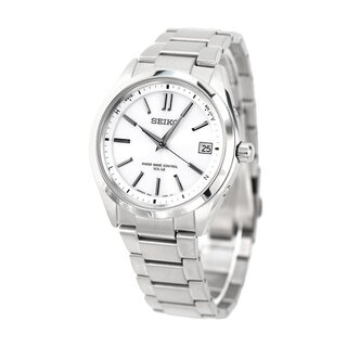 セイコー(SEIKO)の【新品】セイコー 腕時計 メンズ SAGZ079 ブライツ BRIGHTZ  電波ソーラー（7B24) ホワイトxシルバー アナログ表示(腕時計(アナログ))