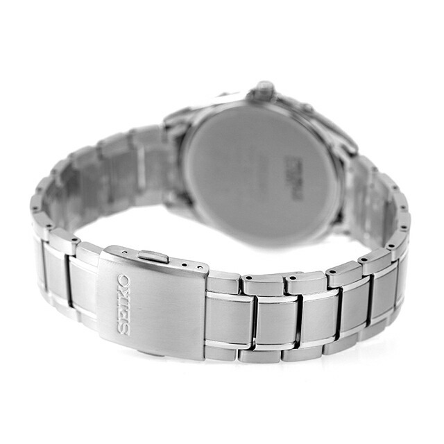 セイコー 腕時計 メンズ SBTM217 セイコーセレクション 電波ソーラー（7B52） ブラックxシルバー アナログ表示