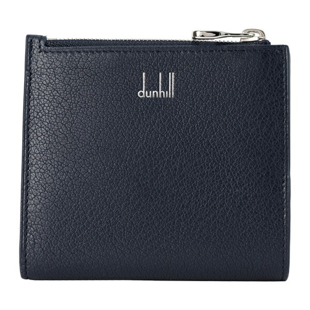 新品 ダンヒル dunhill 2つ折り財布 デューク ファインレザー ネイビー約80gNAVY本体