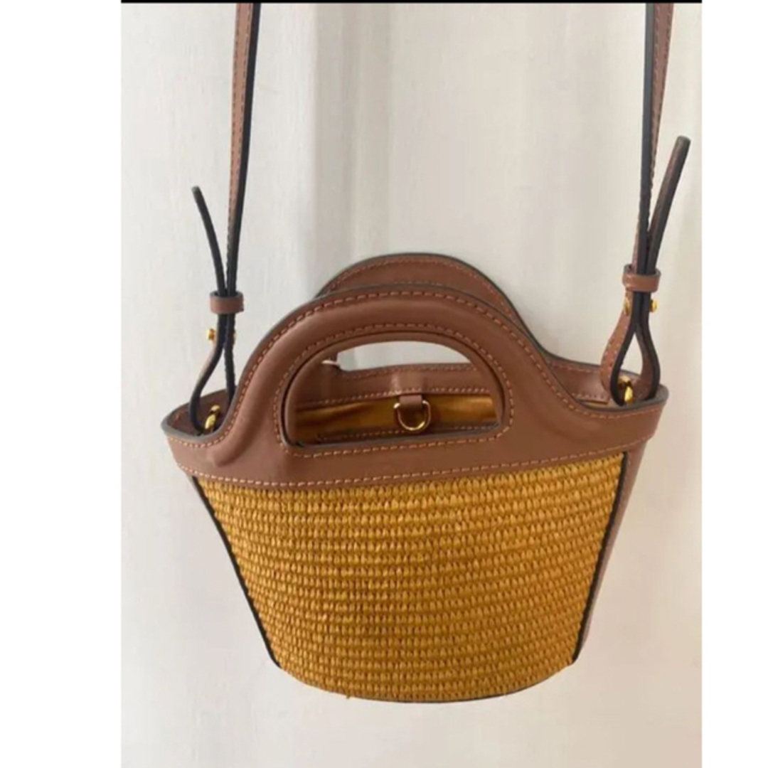としたセレクトショップ MARNI カゴバッグ かごバッグ ラフィア