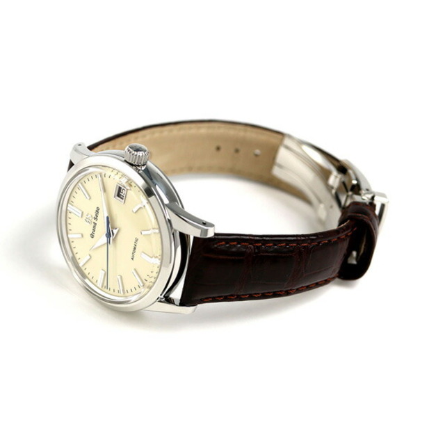 グランド セイコー 腕時計 メンズ SBGR261 9Sメカニカル 自動巻き（9S65/手巻き付） アイボリーxブラウン アナログ表示