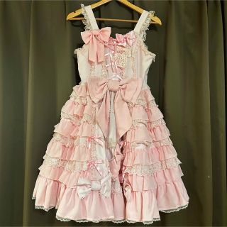 アンジェリックプリティー(Angelic Pretty)の初版　アンジェリックプリティ　恋するお姫様ジャンパースカート (ひざ丈ワンピース)