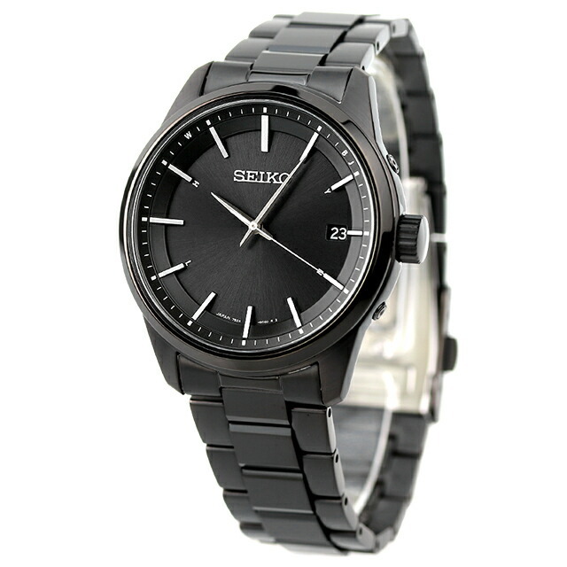 50%OFF SBTM257 メンズ 腕時計 セイコー - SEIKO SEIKO アナログ表示 ブラックxブラック 電波ソーラー（7B24）  腕時計(アナログ) 