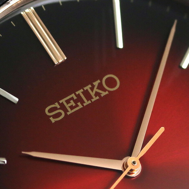 SEIKO(セイコー)の【新品】セイコー SEIKO 腕時計 メンズ SCXP130 セイコー セレクション ゴールドフェザー デザイン復刻モデル 38mm クオーツ（7N01/日本製） レッドグラデーションxレッドブラウン アナログ表示 メンズの時計(腕時計(アナログ))の商品写真